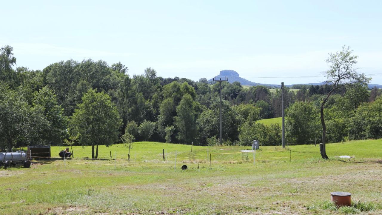 Auszeit Mit Weitblick In Der Saechsischen Schweiz - Kleiner Bauernhof Mit Tieren Und Wallbox Rathmannsdorf Eksteriør bilde