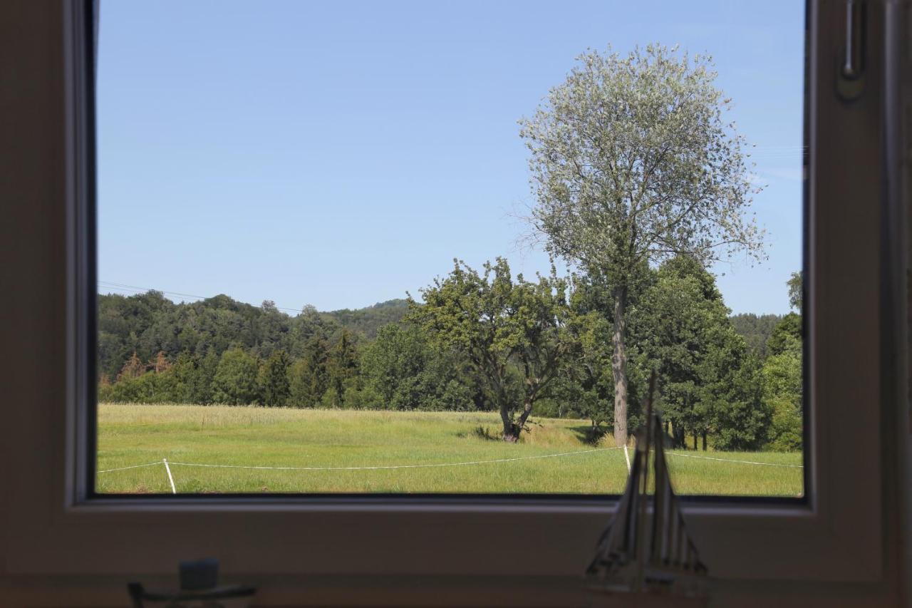 Auszeit Mit Weitblick In Der Saechsischen Schweiz - Kleiner Bauernhof Mit Tieren Und Wallbox Rathmannsdorf Eksteriør bilde